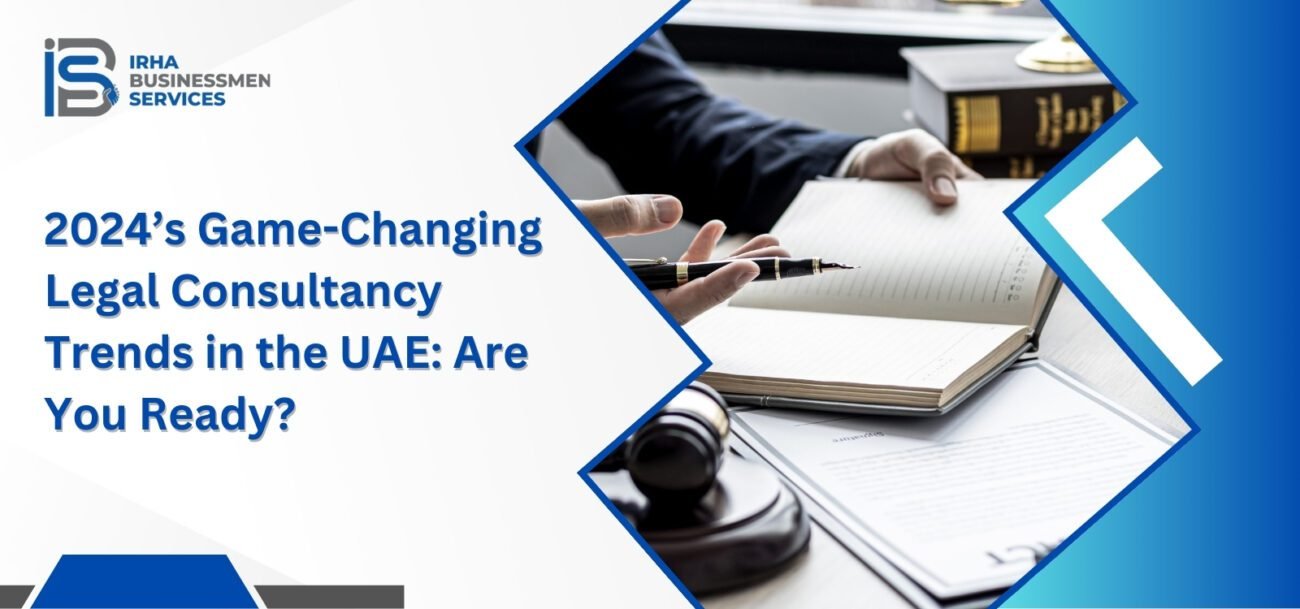 Illustration showing game-changing legal consultancy trends in the UAE for 202