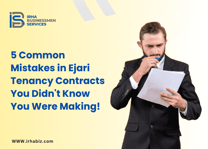 Illustration showing common mistakes in Ejari tenancy contracts in Dubai”