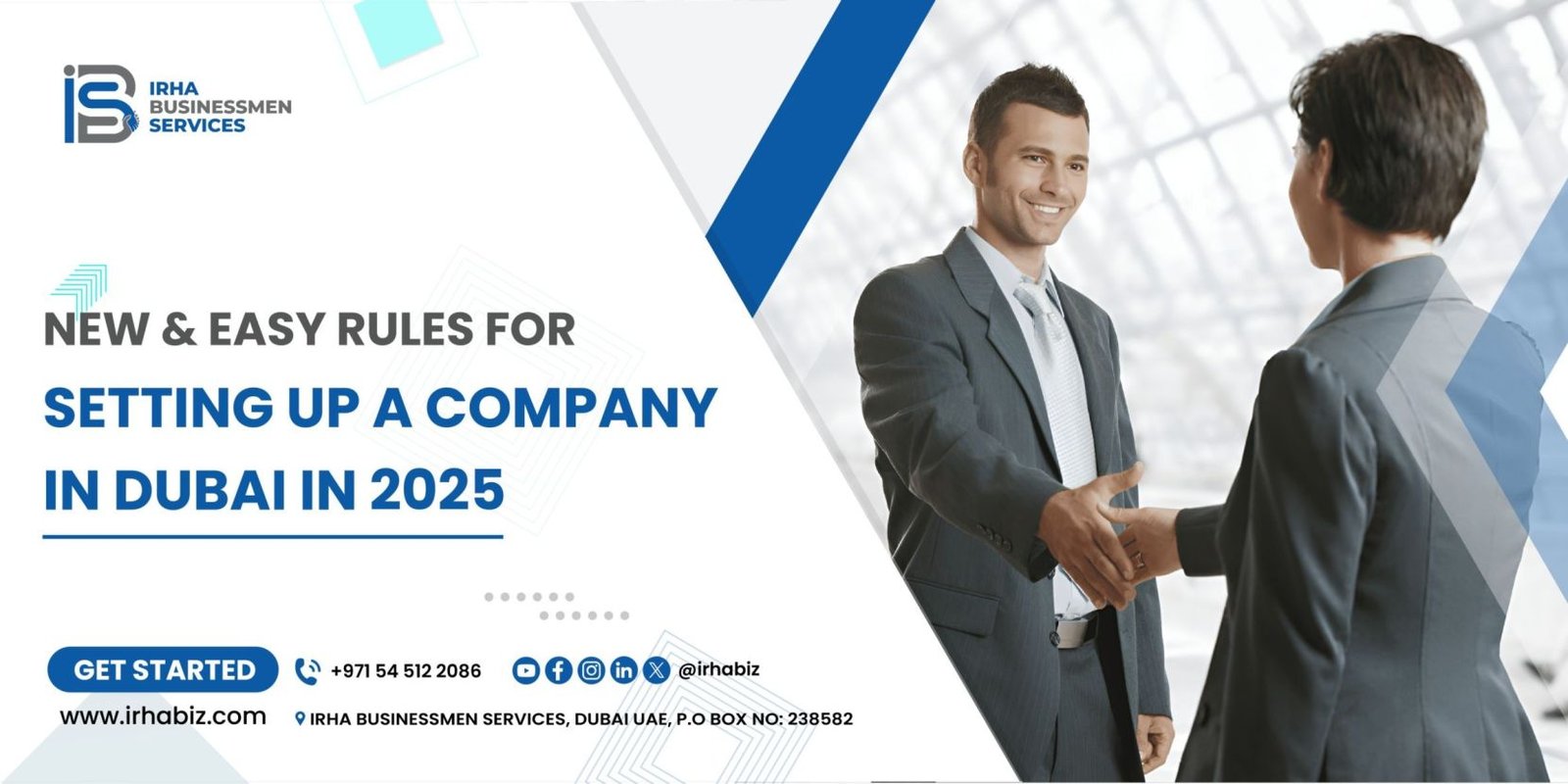 Entrepreneur confidently setting up a company in Dubai with the city skyline in the background – 2026